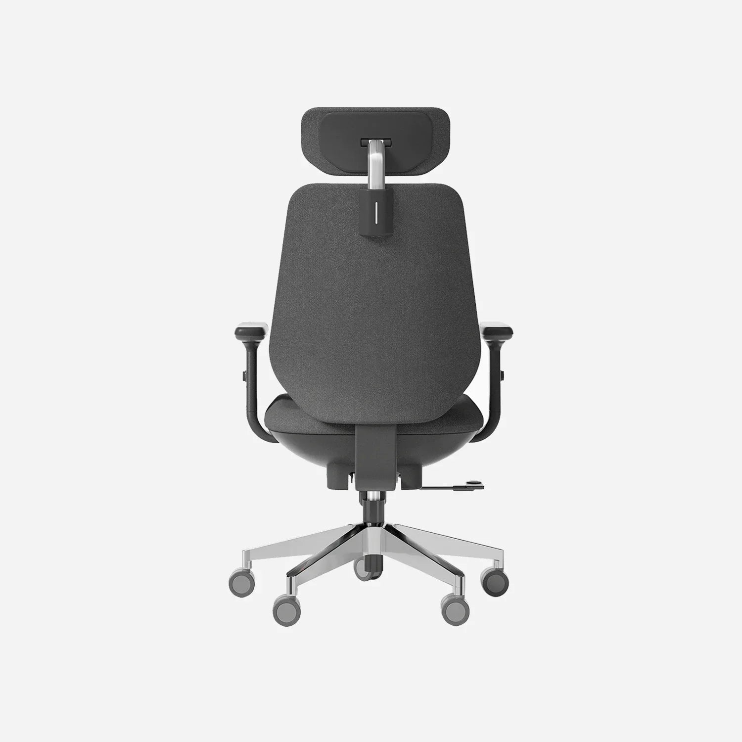 [product] Air-Smart ergonomic office chair back view, studio shot.